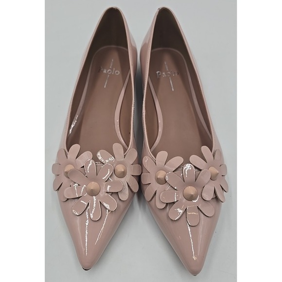 Linea Paolo Womens Sandal Flower Pointed 10 Blush Cottagecore Coquette Flats - Picture 5 of 9